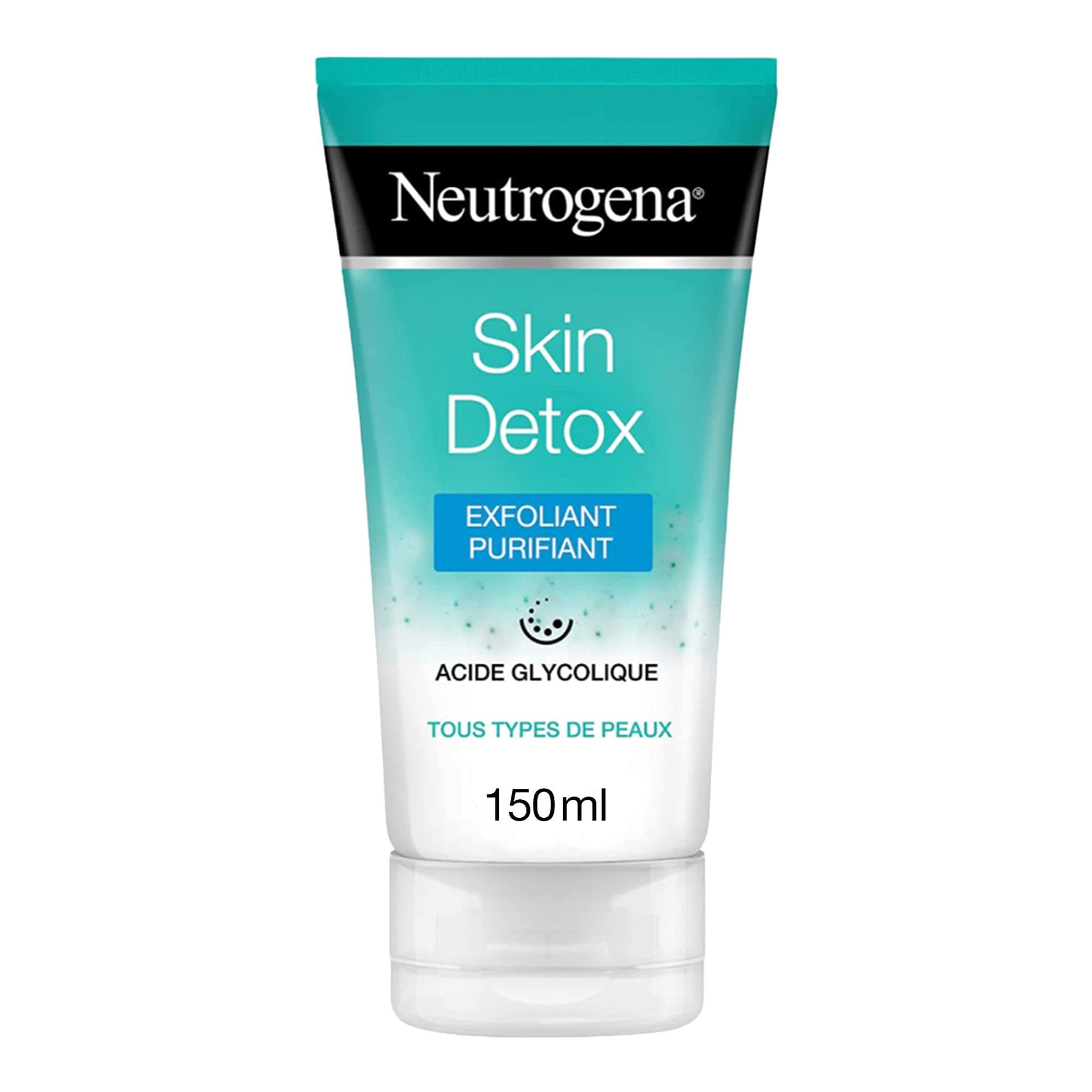 Neutrogena – Exfoliant Purifiant Skin Detox (tube de 150 ml) – Gel nettoyant pour tous types de peaux à l'acide glycolique – Soin visage anti-toxines et traces de pollution pour un teint éclatant - Image 9