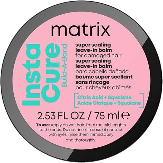 MATRIX, Leave-In Super Sealant Balm, Damaged Hair, Repairs & Strengthens Hair Fiber, Citric Acid & Squalane, Instacure Build-A-Bond, 75 ml - Image 1