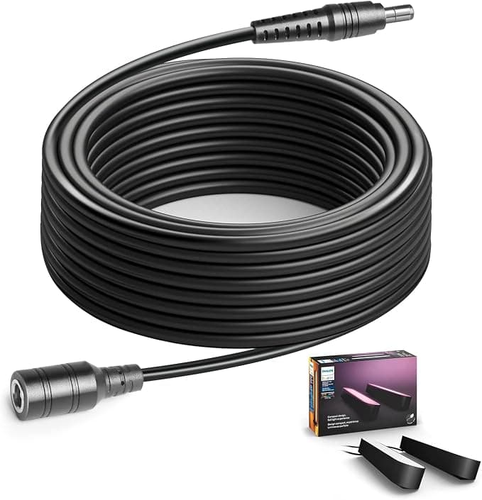 TAIFU 5M Extension Cord for Philips Hue Play Bars Charging Cable for Hue Play Light Bar 7820330U7 7820331U7 7820430U7 7820230U7 8718696170724 915005879201 Smart LED Bar Light Power Cable - Image 1