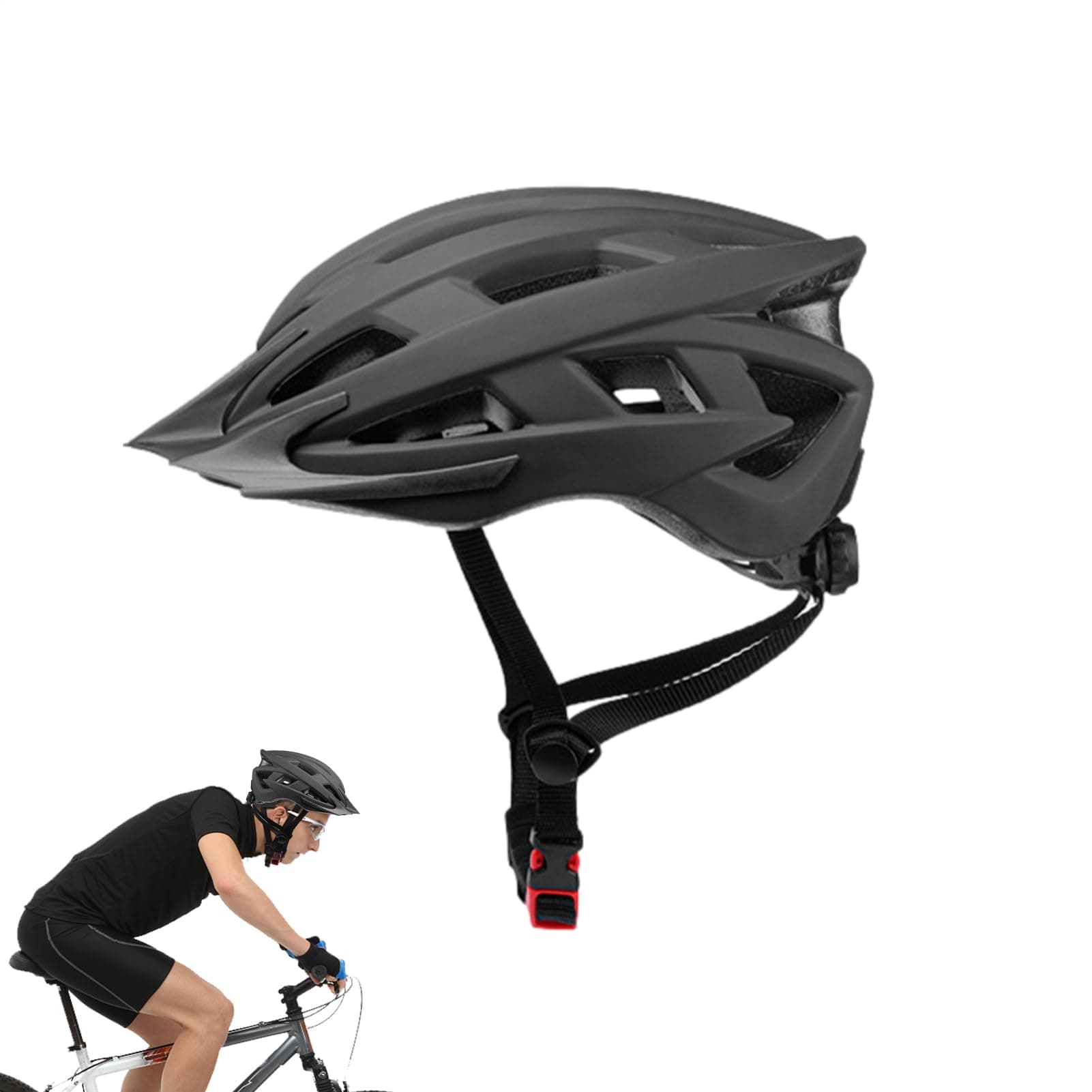 Head Lightweight Bike Helmet Men Women City Helmet Adjustable Mountain Road Bike Helmets Unisex Cycling Head Protection Helmet Mountain Road Bike Helmet ADU