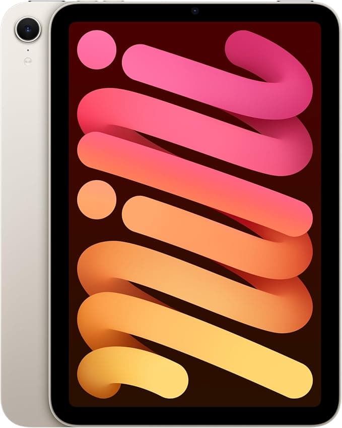 Apple iPad Mini (A17 Pro): 8.3-inch Liquid Retina Display, 128GB, Wi-Fi 6E, 12MP Front/Rear Cameras, Touch ID, One-Day Battery Life - Starlight - Image 1