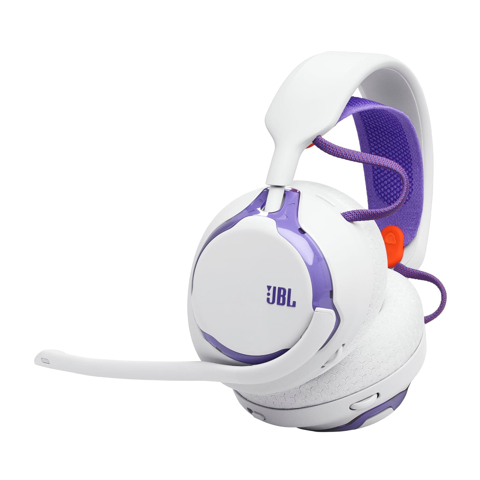 JBL Quantum 650 Wireless Bluetooth Gaming Headset, JBL Quantum Sound, Noise Cancelling Mic, USB-C Cable, 45H Battery Life, Replaceable Parts, Cross-Platform Compatibility, White - Image 1