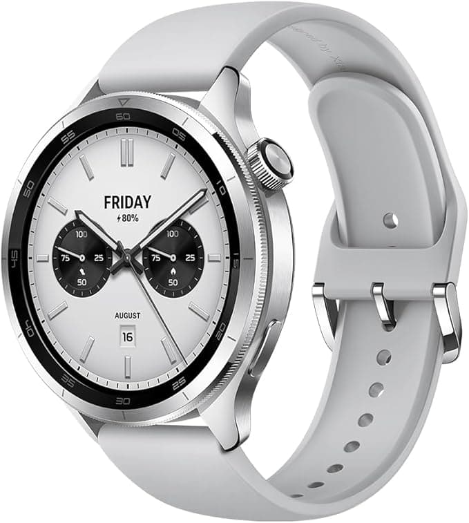 XIAOMI Watch S4 – Smart Watch, Sports Tracker, 36 mm AMOLED Display, Up to 15 Days of Battery Life, Bluetooth Calls, +150 Sports Modes, Dual Band GPS, NFC,Android & iOS, Silver
