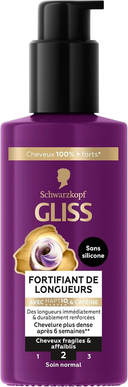Gliss - Schwarzkopf - Root stimulating serum - Hair growth - Denser hair -Silicone-free - Fragile and weakened hair - Cafeine and Peptides - 100% stronger hair - 100 ml - Image 1