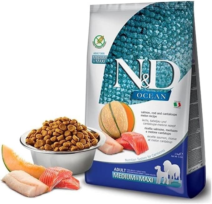 Farmina FARMINA ND DOG OCEAN SALMON BACALAO MEDIUM MAXI 2.5KG