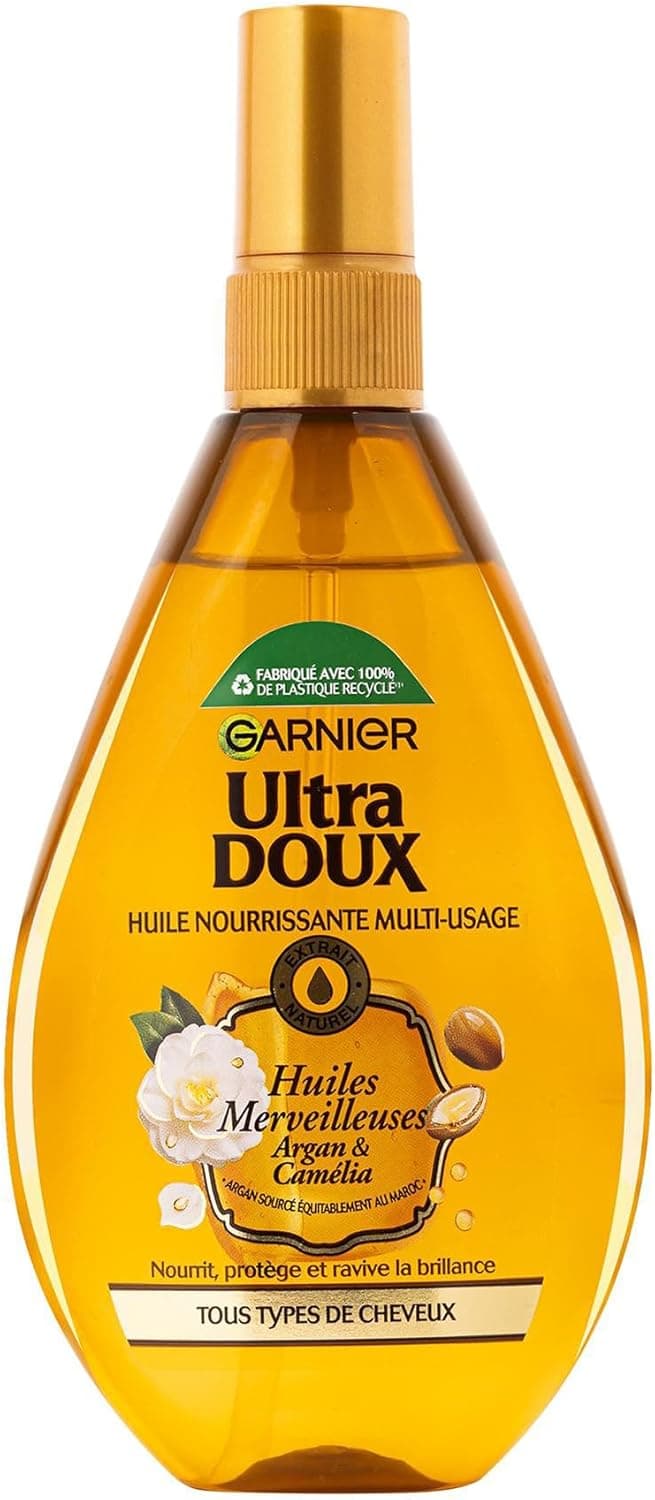 Garnier Garnier Ultra Doux Huile Merveilleuse aux Huiles d'Argan et Camélia tous type de cheveux - 150 ml