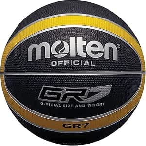 Molten Basketball Ball - Red/White/Silver, Size 7, Unisex
