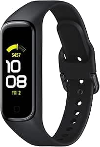 Samsung Galaxy Fit2 Fitness Tracker with 1.1 Inch AMOLED Color Display, Comfortable, Waterproof, Up to 21 Days of Battery Life, Sleep Analysis, Black