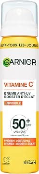 Garnier - Radiance Booster Anti-UV Mist - SPF 50+ - Invisible Finish - Protects, Prevents Spots & Boosts Radiance - Vitamin C Enriched Face Care - All Skin Types - 75 ml - Image 1