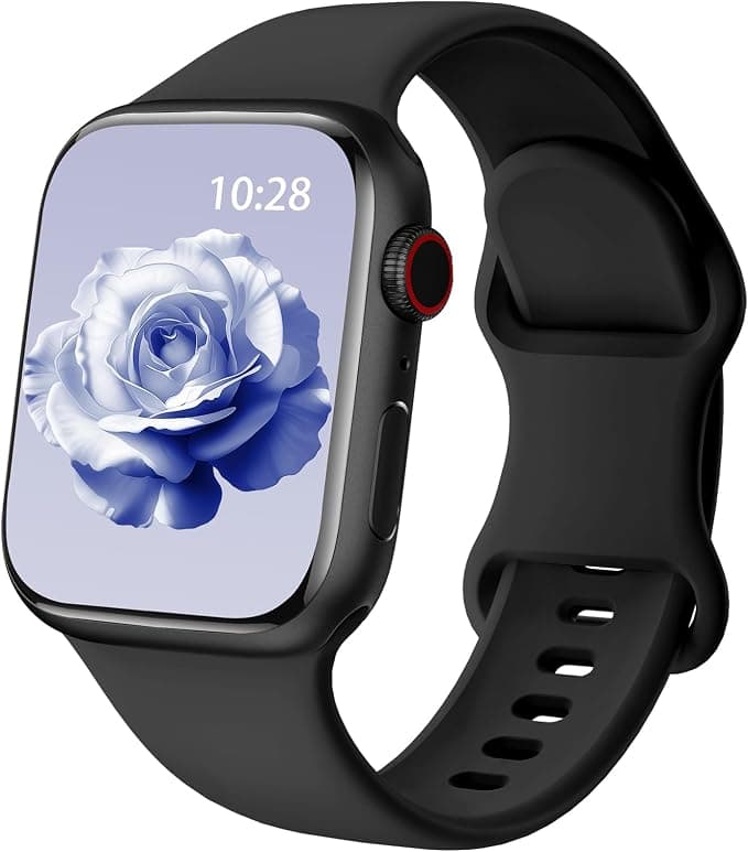 Yoohoo Silicone Band Compatible with Apple Watch Band 40mm 44mm 45mm 46mm 42mm 41mm 38mm 49mm - Original Design for iWatch Series 10 9 8 7 6 5 4 3 2 1 SE and Ultra – For Women and Men - Image 1
