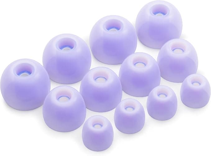 Okuli 12 x Silicone Earbuds for Samsung Galaxy Buds 2 Headphones Earphones in Purple - Image 1