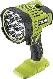 Ryobi 18V ONE+ RLS18-0 Wireless LED Lamp - Powerful Lighting 3000 Lumens, Swivel Head, Lock Switch - Ideal for Camping, Construction Site, Garage, Workshop - Battery Not Included