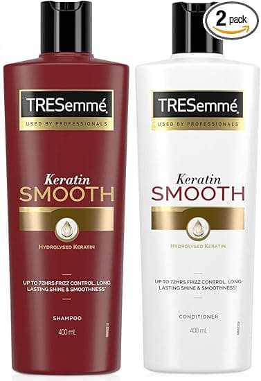 TRESemmé TRESemmé Keratin Smooth Shampoo and Conditioner - Used by Professionals - Pack of 2 x 400 ml