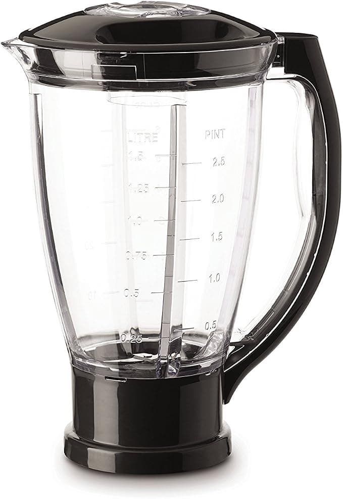 Moulinex Blender Bowl XF634BB1 Masterchef Gourmet Official Plastic Capacity 1.5L Removable Blades Compatible with All Masterchef QA510110 QA512G10 QA530D10 Pastry Robots - Image 1