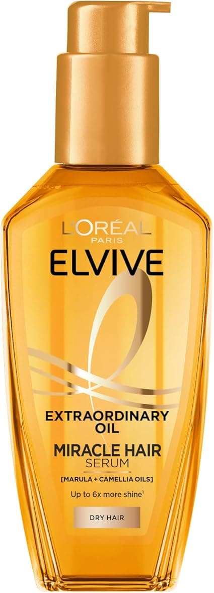 L'Oreal Paris Elvive Extraordinary Oil Miracle Hair Perfector with Precious Marula and Camellia Oils for All Hair Types 100ml - Image 1