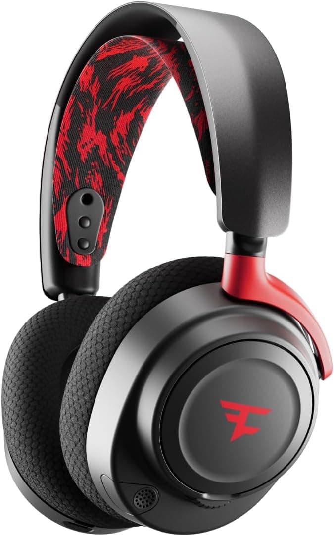 SteelSeries Arctis Nova 7 Premium Wireless Gaming Headset - Faze Clan Limited Edition - Multi-Platform - Dual Wireless 2.4GHz and Bluetooth - 38h Battery Life and Fast Charge - PC, PS,Mac, Mobile, - Image 1
