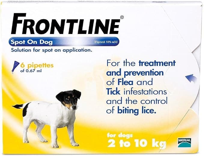Frontline Spot On Tick & Flea Treatment for Small Dogs 6 Pieces - Image 1