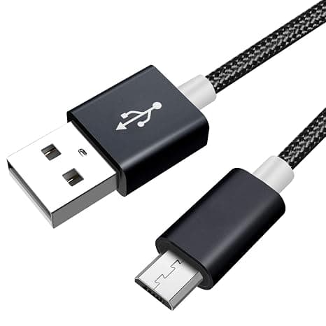 Akingdleo Replacement USB Charging Cable for Corsair Gaming Void RGB Elite Wireless Premium Gaming Headset Micro USB Cable (1.5m, Black) - Image 1