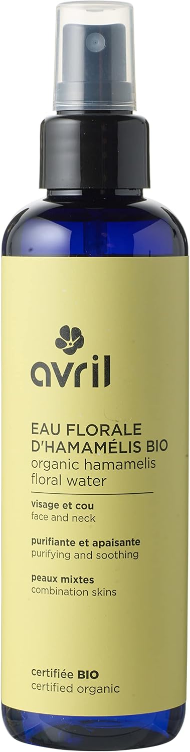 Avril - Organic Witch Hazel Floral Water - Face and Neck - 100% Natural Origin - Vegan Product, Certified Organic Cosmos Organic - Made in France - 200ml - Image 1