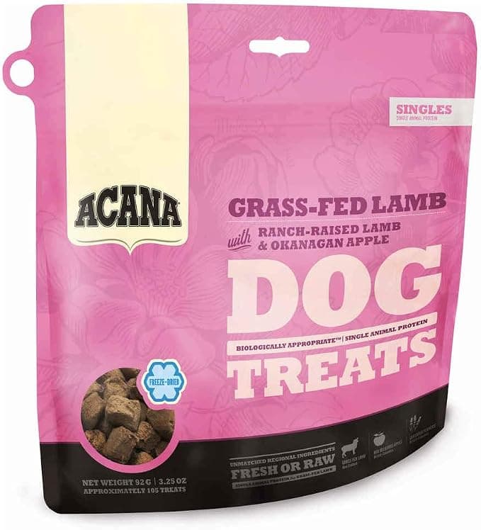 Acana Singles Freeze Dried Treats Dog - Grass-Fed Lamb - 92g - Image 1