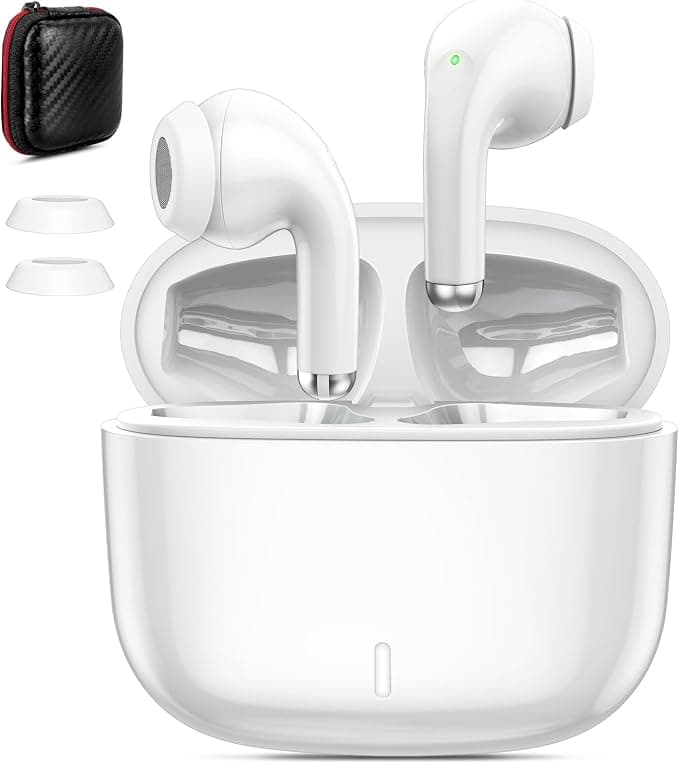 Wireless Bluetooth Earphones for iPhone 16e 17 16 Pro Max, Bluetooth 5.3 50 Hours Touch Control HiFi Stereo Earbuds USB C Headset USB-C Fast Charging for Samsung S25 A16 A17 A06 Pixel 9 - Image 1