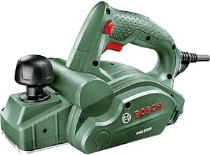 Bosch Home and Garden Wired Planer - PHO 1500 (550 W, Reversible Iron for Carbide Planer, Male Hex Key, Cardboard Packaging) Green
