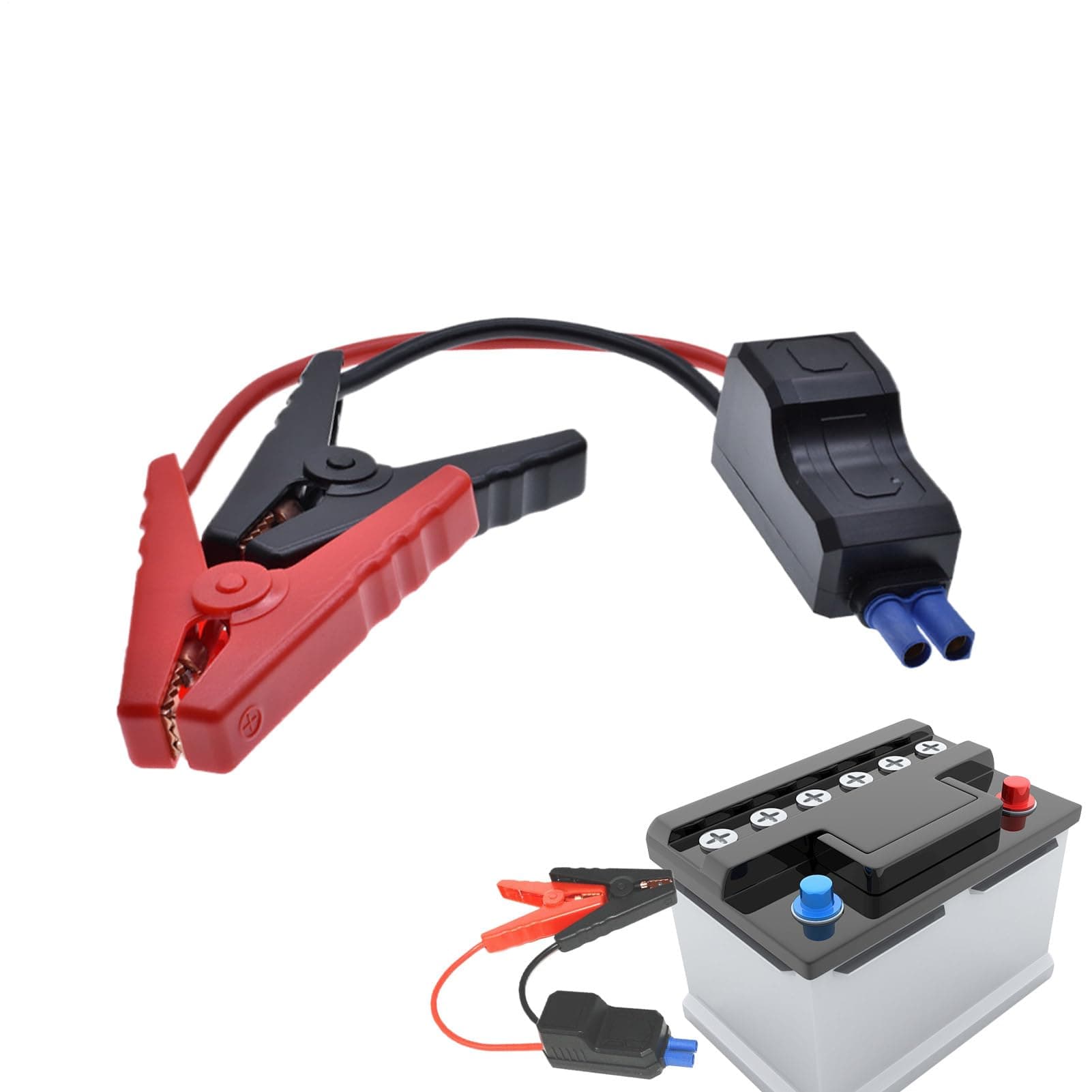 Mobil Démarreur De Batterie De Voiture - Booster de Démarrage Automobile - Chargeur 650A Protection Contre l'Inversion de Polarité pour Tondeuse Marine Tracteur Moto Bateau Quad Véhicules Utilitaires