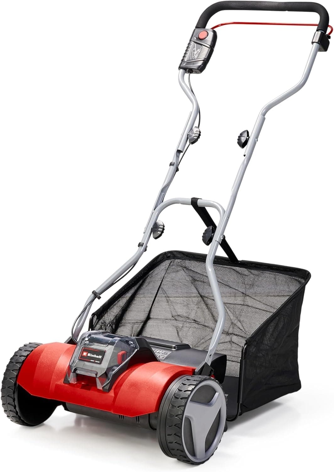 Einhell GE-HM 18/38 Li Cordless Hand Mower - Solo Power X-Change (Cutting Axis on Ball Bearing with 5 Steel Blades Sharp with High Precision, Sold Without Battery or Charger)