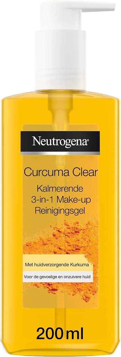 Neutrogena Curcuma Clear 3-in-1 Soothing Facial Cleansing Gel 200ml - Image 1