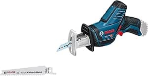 Bosch Professional 12V System cordless sabre saw GSA 12V-14 (cutting capacity wood/metal profiles: 65/50 mm, with 2 blades)