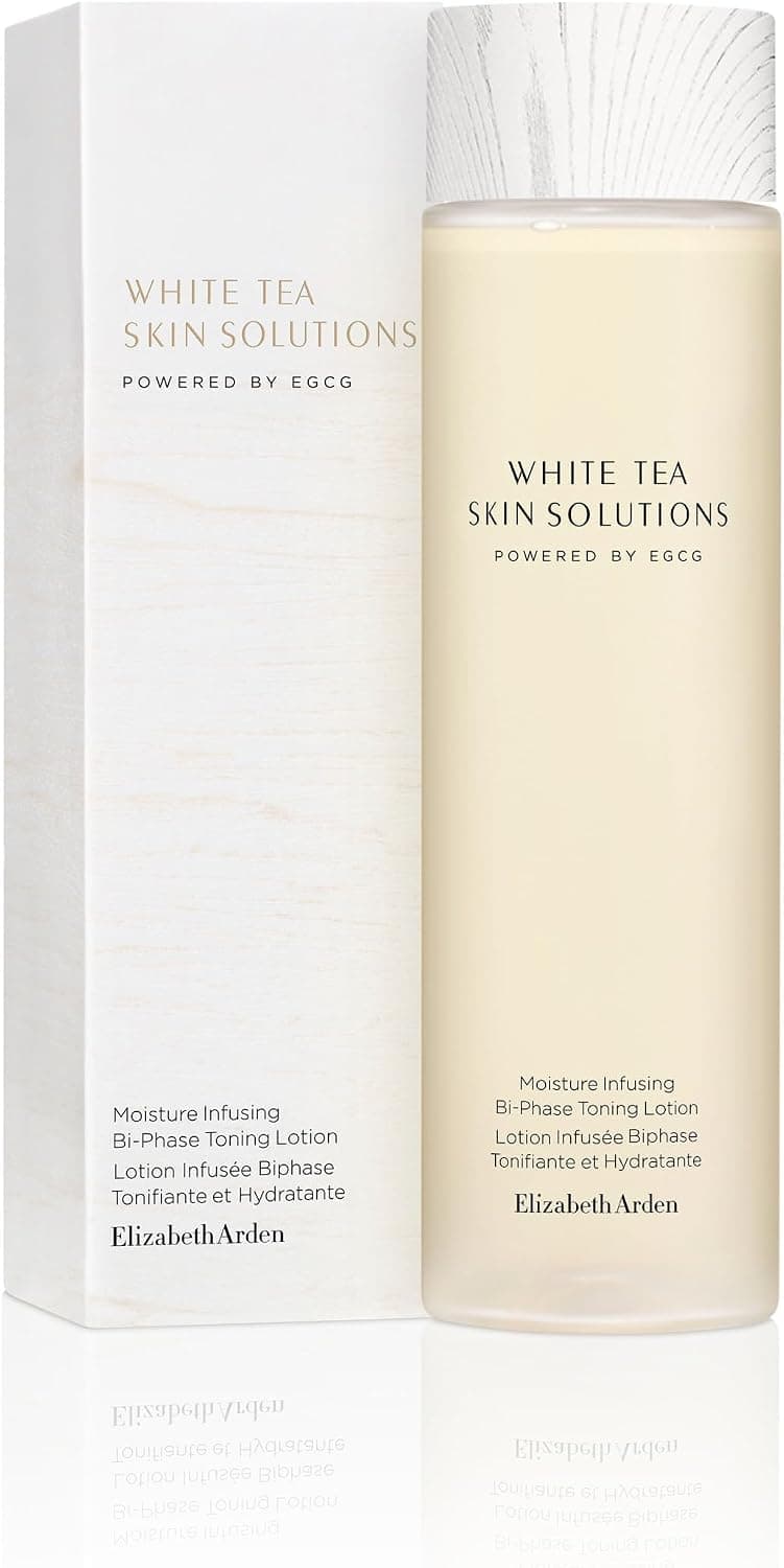 White Tea Skin Solutions Infused Lotion Biphase Toning and Moisturizing, Soothing, Nourishing and Toning Skin, Rich in White Tea Oil, Vegan Formula, Suitable for Sensitive Skin, 200ml