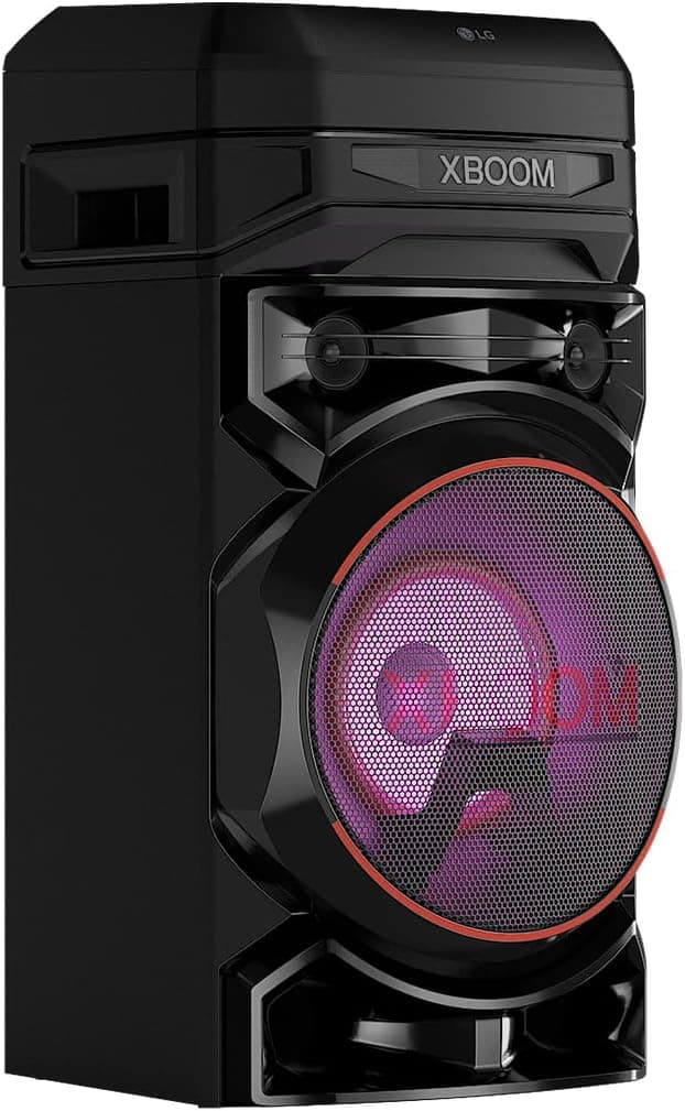 LG Haut-Parleur Bluetooth Puissant, PartyBox, karaoké, XBOOM, Portable d'extérieur sur Roues, RNC5, Noir - Image 1