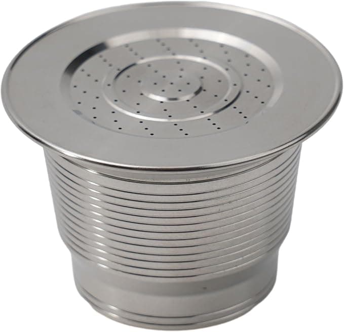 Reusable Coffee Capsules Stainless Steel Coffee Capsules for Nespresso Pods, 304 Pieces Refillable Metal Filters (Normal Type) - Image 1