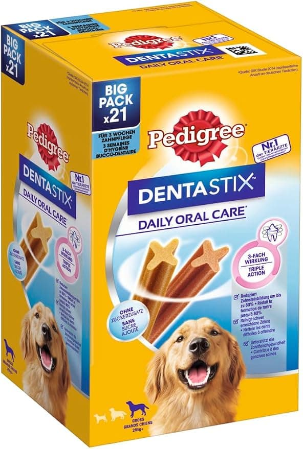 PEDIGREE DENTASTIX Daily Oral Care for Dogs Over 25kg (21 Packs) 7 Packs - Image 1