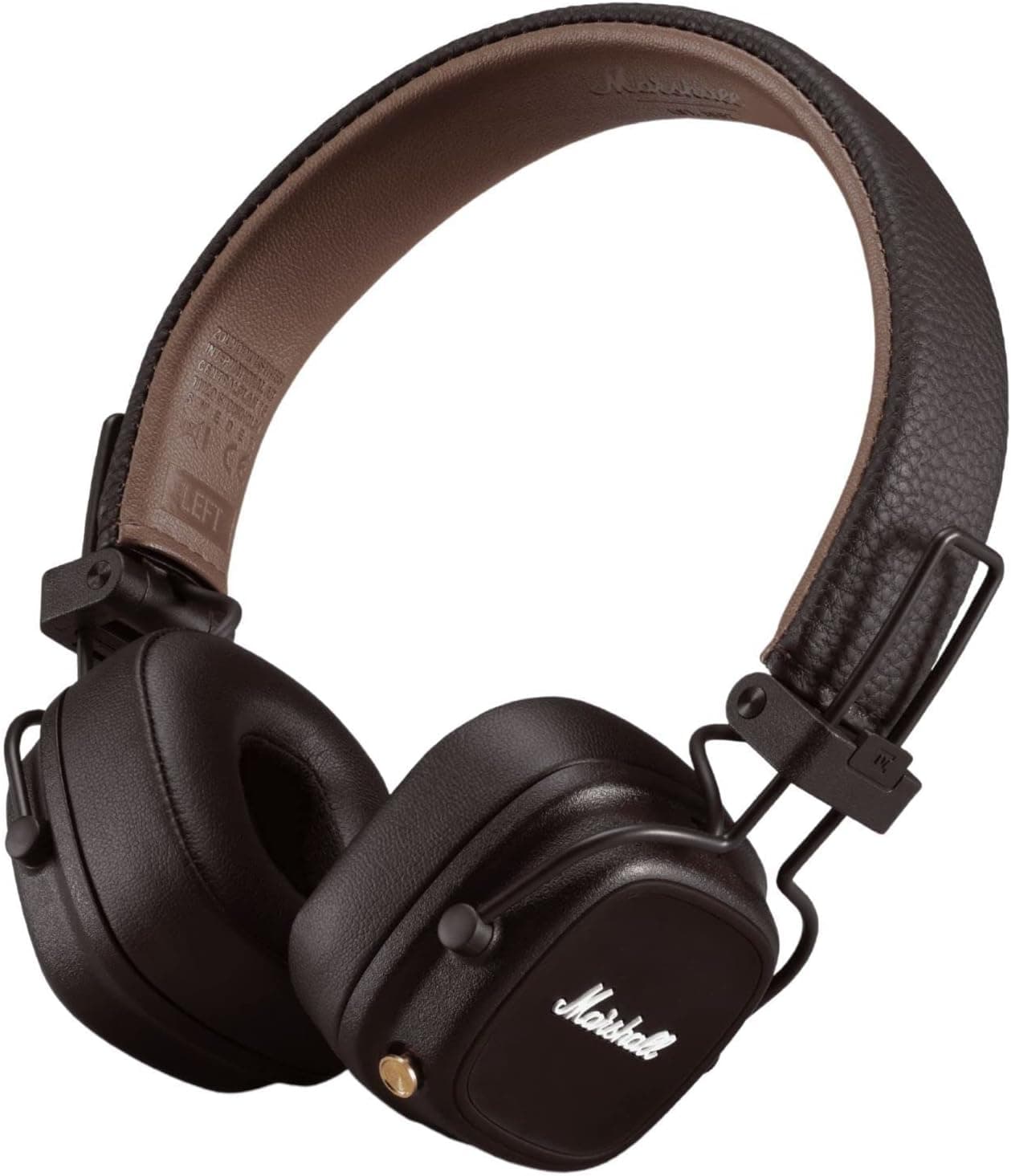 Marshall Major IV Bluetooth Casque Audio Écouteurs, sans fil, Pliable, 80Hrs Autonomie - Marron