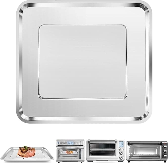 Cuisinart For Cuisinart TOA - 95 Grill - Air Fry Pan - Replacement Air Fry Pan Tray for Convection Oven, 14.5 x 11.6 inches - Stainless Steel Non-Stick Air Fry Pan