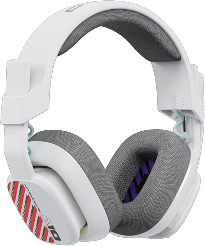 ASTRO A10 Gaming Headset Gen 2 Wired Over-Ear Gaming Headset, Unidirectional Microphone with Mute Function, for Xbox Series X|S, Xbox One, Nintendo Switch, PC - White - Image 1