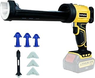 DEWALT Cartridge Gun Without for DeWalt 20V Max battery with LED light and 4 adjustable speeds For floor tile repair and sealing kitchen worktops.