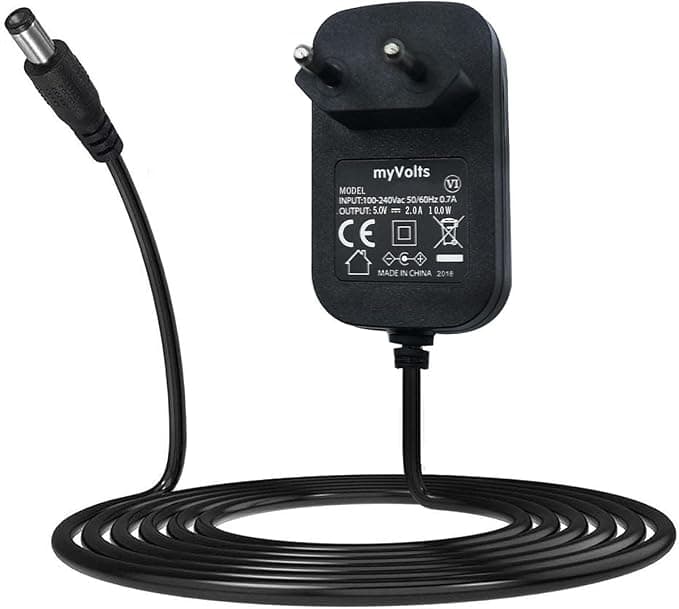 myVolts Charger/Power Supply 5V Compatible with Philips Hue Bridge 2.0 Lighting System (AC Adapter) – French Plug - Image 1
