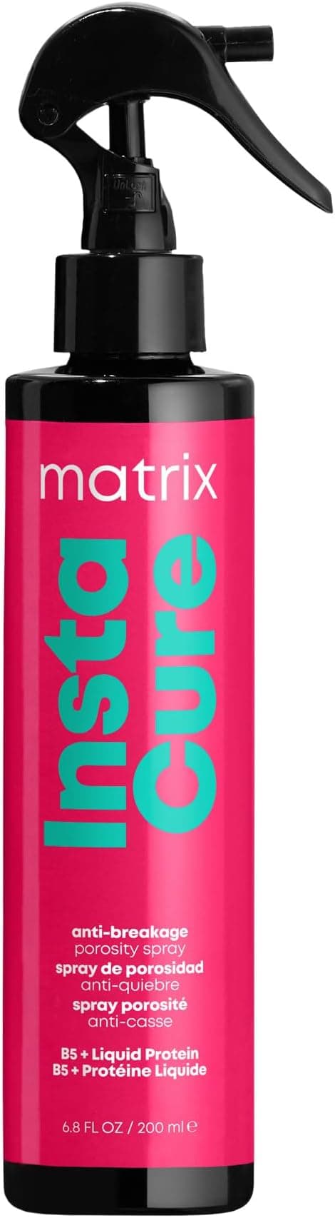 Matrix, Anti-Porosity Spray for Damaged Hair, Strengthens & Protects, No Rinse, Enriched with Liquid Proteins + B5, Total Results, Instacure, 200 ml - Image 1