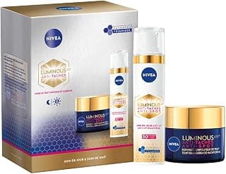 NIVEA Luminous 630 Coffret Soin de jour & Soin de nuit (1x1 pce), Crème visage anti taches pigmentaires au Thiamidol & Acide Hyaluronique, Coffret cadeau femme soin anti-âge, crème hydratante visage