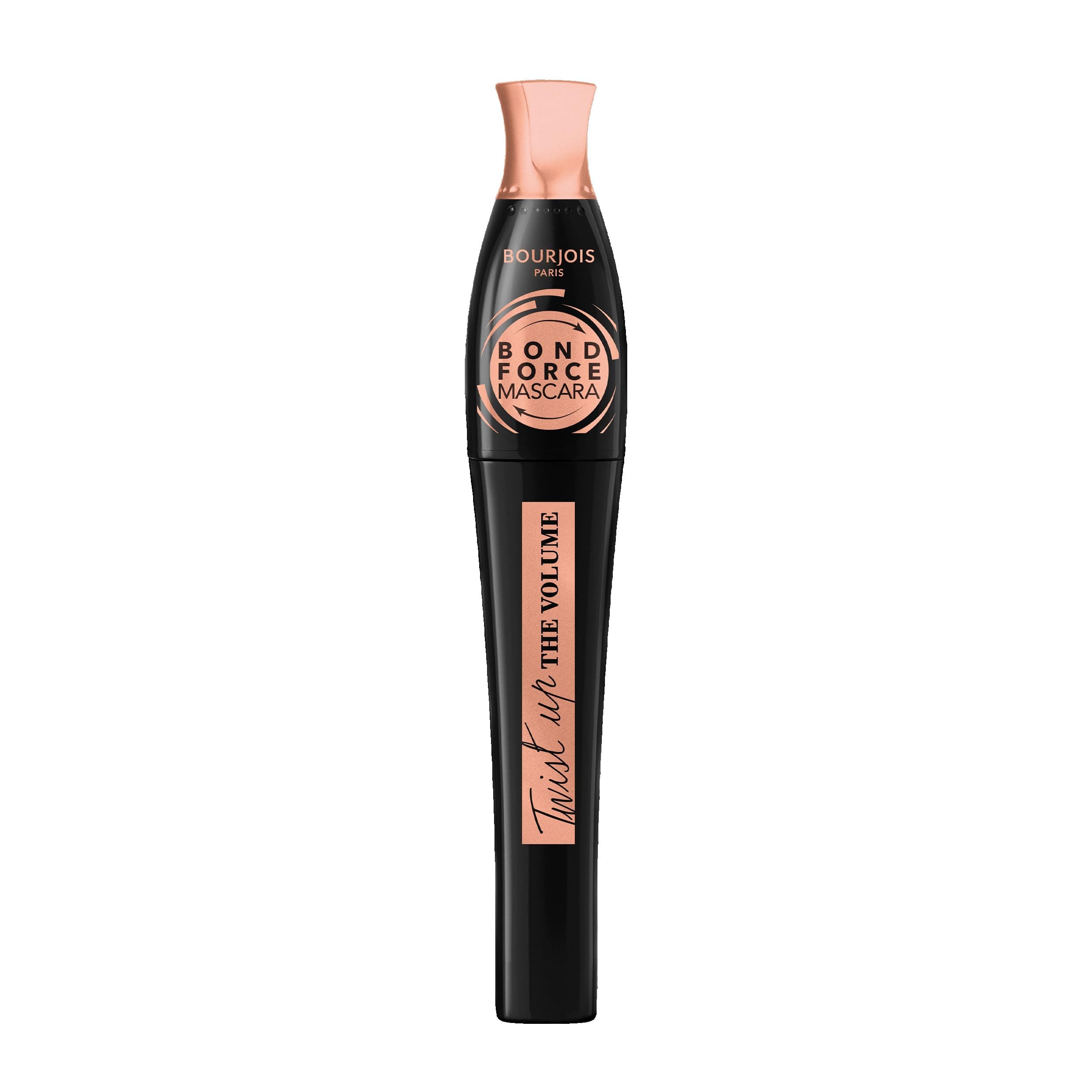 Bourjois Twist Up The Volume Bond Force, Noir, Mascara, Apporte instantanément volume et longueur, Cils plus épais et plus forts, Brosse 2-en-1 transformable, 8 ml - Image 9