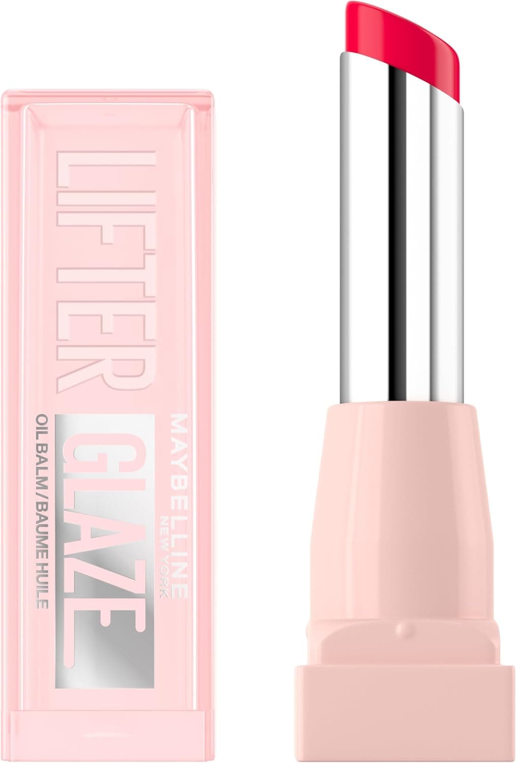 Maybelline New York - Baume Huile Hydratant - Lèvres Lissées et Brillantes - Effet Laqué - Enrichi en Acide Hyaluronique et Extrait de Cerises - Lifter Glaze - Teinte : 004 Cherry Swirl