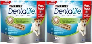 DENTALIFE Mini - Maxi Pack - 21 Friandises à mâcher pour Chiens de Petite Taille - 345 g - Hygiène bucco-Dentaire au Quotidien (Lot de 2)