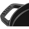 STAUB Enamelled Cast Iron Casserole Dish with Lid, Suitable for All Heat Sources Including Induction, 4 People, Oval, 27 cm, 3.20 L, 5.3 kg, Matte Black - Image 3