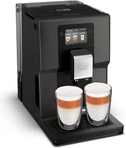 Krups Intuition Preference EA872B Automatic Coffee Machine with 3.5" (3.5") Color Touch Screen and Intuitive Colorful Light Indicators - 11 Customizable Drinks