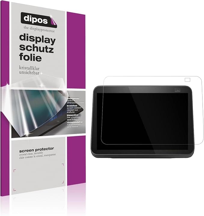 dipos I 2X Protection ecrán Compatible avec Amazon Echo Show 8 2nd Gen Films de Protection d'écran Transparent - Image 1
