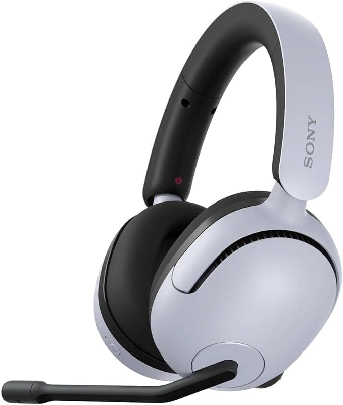 Sony INZONE H5 Wireless Gaming Headset, 360 Spatial Sound for Gaming, Comfortable, 28 Hours Battery Life, Low Latency, High Quality Boom Microphone, Compatible with PC & PS5 – White - Image 1