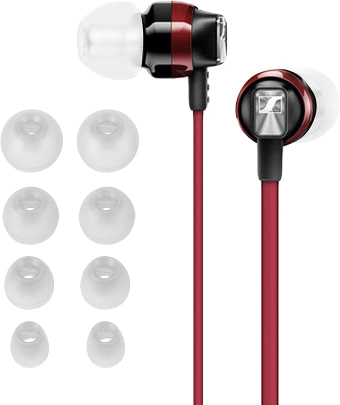 kwmobile 8 x Replacement Tips for Sennheiser CX 300S / CX 6.00BT / Momentum In-Ear Silicone Replacement Tips for Earphones Transparent - Image 1