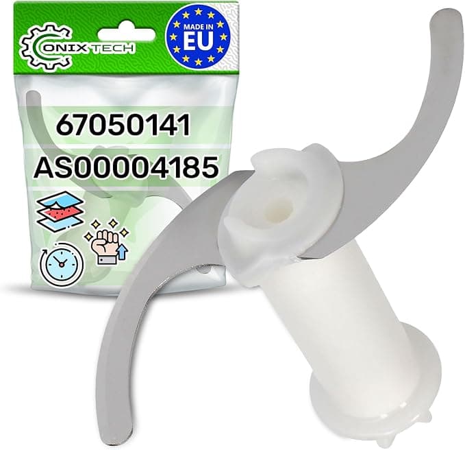 Blender blade chopper for bowl 500 ml with original code 67050141 AS00004185 for Braun Multiquick 4130 4162 4165 4191 4192 4193 4199 4200 - Made in EU - Image 1